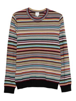 PAUL SMITH: crew necks - Signature Stripe Wool Sweater