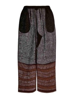 TORY BURCH: カジュアルトラウザー - カジュアルパンツ - ブラウン