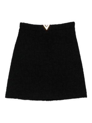 VALENTINO GARAVANI: Jupes midi et au genou - Jupe Midi - Noir