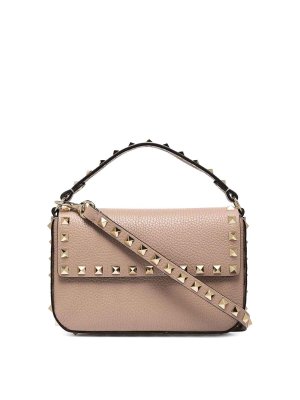 VALENTINO GARAVANI: borse a tracolla - Borsa mini in pelle Rockstud