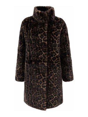 APPARIS: knee length coats - Blair Leopard Coat