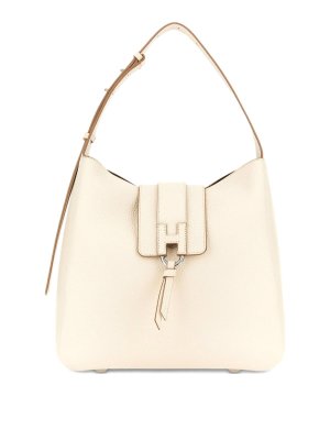 HOGAN: totes bags - Leather Hobo Bag