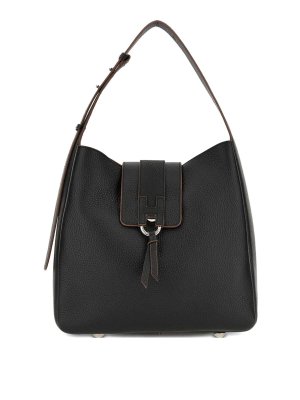 HOGAN: totes bags - Leather Hobo Bag