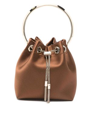 JIMMY CHOO: バケットバッグ - バケットバッグ - ブラウン