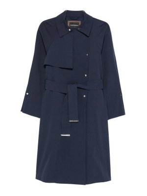 EMPORIO ARMANI: Trenchcoats - Trenchcoat - Blau