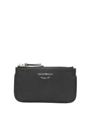 EMPORIO ARMANI: wallets & purses - Leather Coin Case