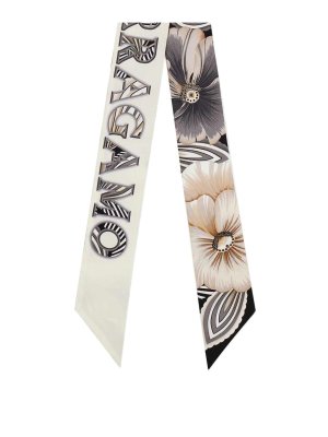 FERRAGAMO: Stoles & Shawls - Printed Silk Foulard