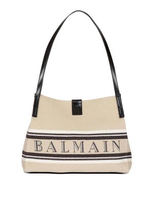Balmain: Sacs à main - Sac Cabas - Beige