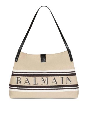 Balmain: Sacs à main - Sac Cabas - Beige