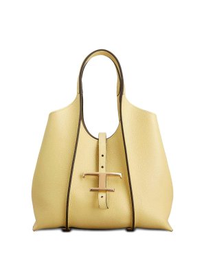 TOD'S: Sacs à main - Sac Cabas - Jaune