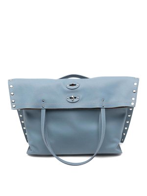 ZANELLATO: Handtaschen - Shopper - Blau