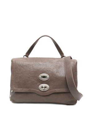 ZANELLATO: totes bags - Postina Tabacco Baby Leather Handbag