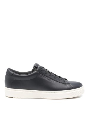 EMPORIO ARMANI: trainers - Leather Sneakers