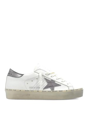 GOLDEN GOOSE: trainers - Hi Star Leather Sneakers