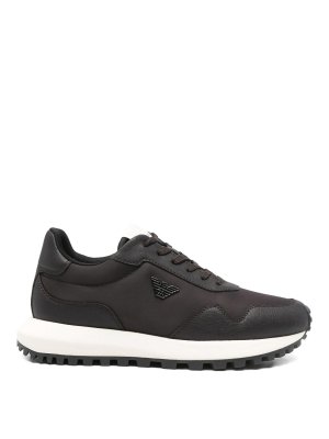 EMPORIO ARMANI: trainers - Logo Nylon Sneakers