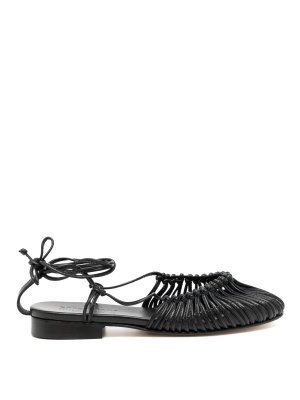 HEREU: フラットシューズ - フラットシューズ - 黒