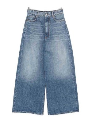 SPORTMAX: Jeans Rectos - Vaqueros Rectos - Azul