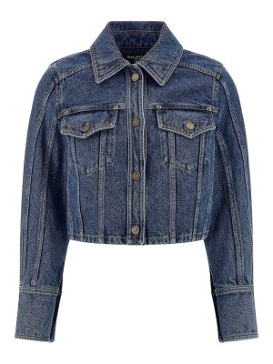 Balmain: denim jacket - Denim Jacket