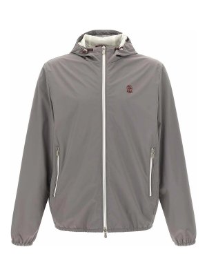 BRUNELLO CUCINELLI: casual jackets - Logo Embroidery Windbreaker