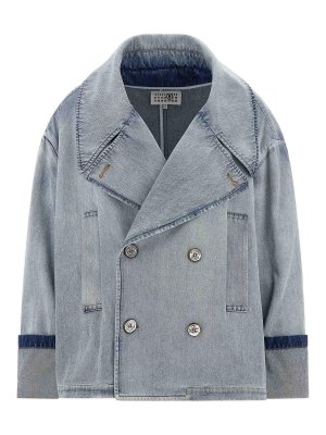 MM6 MAISON MARGIELA: Vestes de costume - Blazer - Bleu Clair