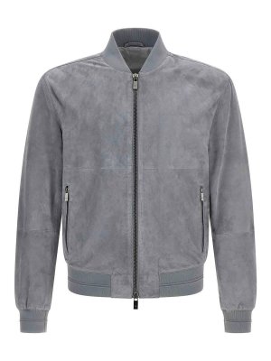 PAL ZILERI: レザージャケット - レザージャケット - グレー