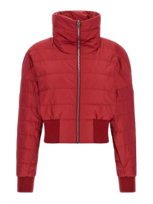 RICK OWENS: ダウン・ハイテクジャケット - ダウンジャケット - 赤