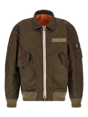 Sacai: shirts - Crumpled Nylon Jacket