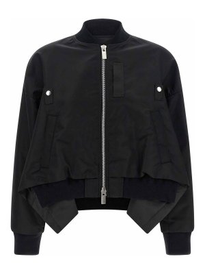 Sacai: カジュアルジャケット - カジュアルジャケット - 黒