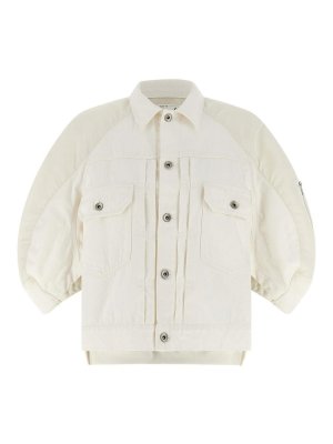 Sacai: Bombers - Bomber - Blanc