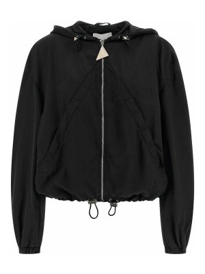 The Attico: bombers - Hooded Bomber Jacket