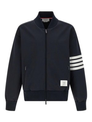THOM BROWNE: Chaquetas Bomber - Chaqueta Bomber - Azul