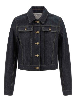 THOM BROWNE: denim jacket - Japanese Selvedge Denim Jacket