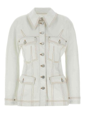 GIVENCHY: デニムジャケット - デニムジャケット - 白