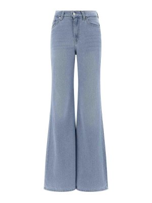 7 FOR ALL MANKIND: Jeans acampanados - Jeans Acampanados - Azul Claro