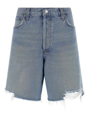 AGOLDE: Shorts - Shorts - Azul Claro