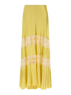 ALBERTA FERRETTI: Knee length skirts & Midi - Lace Insert Skirt