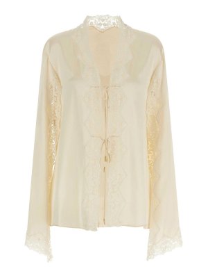 ALBERTA FERRETTI: shirts - Satin And Lace Shirt