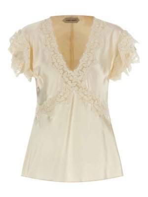 ALBERTA FERRETTI: Tops & Tank tops - Satin And Lace Top