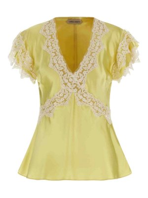 ALBERTA FERRETTI: Tops & Débardeurs - Top - Jaune