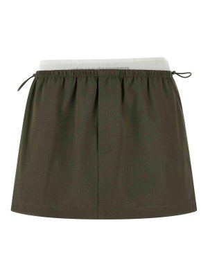 ALEXANDER WANG: minigonne - Gonna in vita a doppio strato