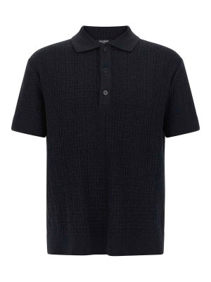 Balmain: Polos  - Polo - Bleu