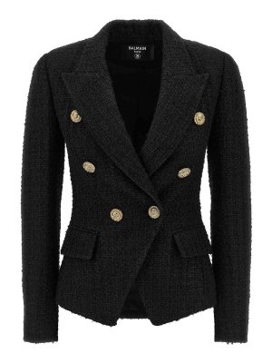 Balmain: Blazer - Blazer - Negro