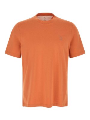 BRUNELLO CUCINELLI: t-shirts - Logo Print T-Shirt