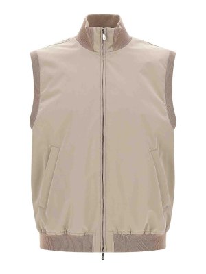 BRUNELLO CUCINELLI: Kurze Daunenjacken - Daunenjacke - Beige