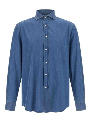 BRUNELLO CUCINELLI: Chemises - Chemise - Bleu
