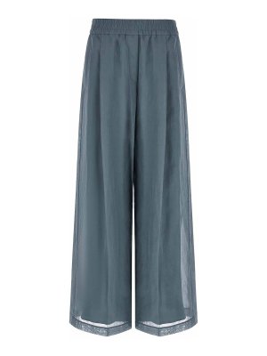 BRUNELLO CUCINELLI: Pantalones deportivos - Pantalones Deportivos - Azul