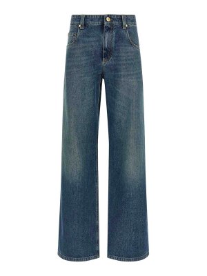 BRUNELLO CUCINELLI: Jeans Rectos - Vaqueros Rectos - Azul