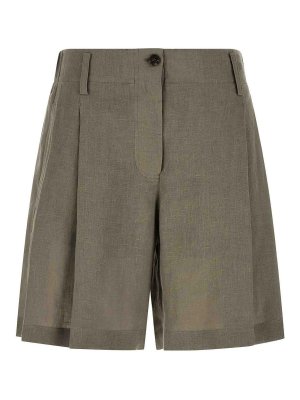 BRUNELLO CUCINELLI: Hosen Shorts - Shorts - Grün