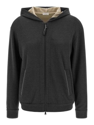 BRUNELLO CUCINELLI: Sudaderas y suéteres - Sudadera - Gris