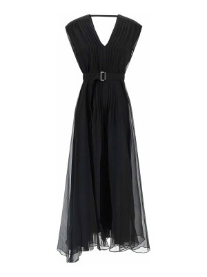 BRUNELLO CUCINELLI: knee length dresses - Silk Dress